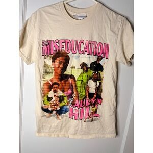 Headgear Classics Lauryn Hill Miseducation Graphic Tee Cream‎ Small Short Sleeve